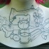 Sewing machine chest tattoo