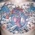 Tatuaje en el pecho, dibujo hermoso
