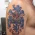 Tatuaje a color símbolo heráldico de Holanda