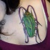 Le tatouage de coléoptère en couleur