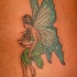 fata alata blu tatuaggio