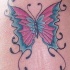 farfalla bellissima colorata tatuaggio