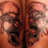 due pagliacci in cappello tatuaggio