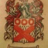 stemma di famiglia gibbons inchiostro rosso tatuaggio