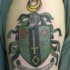 verde araldico scudo tatuaggio