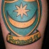 portsmouth emblema colorata tatuaggio