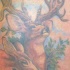 Famiglia dei cervi tatuata