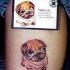 carino bulldog tatuaggio da immagine