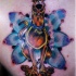 tatuaje colorido de Scooby doo