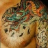 stile yakuza drago tatuaggio colorato