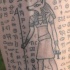 geroglifici egiziani con anubis difinita' tatuaggio