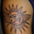 Tatuaje del deidad Ra egipcio