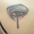 occhio con lacrima tatuaggio