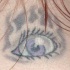 impaurito occhio femminile tatuaggio