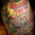 play in strength occhio  rosso tatuaggio