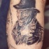 Freddy krueger nero inchiostro tatuaggio