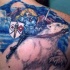 fantasia guerriero sul orso polare tatuaggio