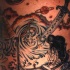 Le tatouage d'orage en style asiatique