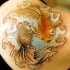 Tatuaje  estilo yin yang los peces dorados
