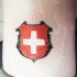 Tatuaje bandera de Suiza