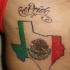 stato texas e bandiera italiana tatuaggio