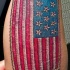 bandiera americana su misura tatuaggio