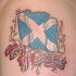 Tatuaje bandera de Escocia