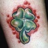 3d quadrifoglio tatuaggio