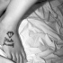 Tatuaje en el pie, diamante grande y una inscripción, haz a sí mismo