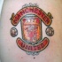 Tatuaje escudo de Manchester United