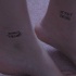 tatuaggio identico amicizia su caviglia