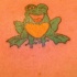 rana sorridente tatuaggio colorato