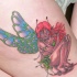 stupefacente fata tatuaggio colorato