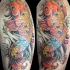 Le tatouage de carpe koï en couleur