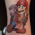 el tatuaje en color de Jedi Mario