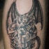Gargoyle tatuaggio nero
