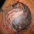 Tatuaje yin yang la lucha del bien y el mal
