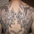 Tatuaje las alas del ángel caído en la espalda