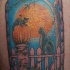 gatti neri inhalloween notte tatuaggio