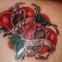 tatuaje de obra de arte de corazones amorosos