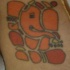 tatuaje abstracto de la deidad de Ganesha