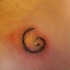 tatuaje casero de espiral