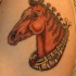 tatuaje de hermoso caballo de feria