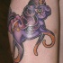 tatuaje de  morado pony pulpo