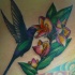 colibri sul fiore miraviglioso tatuaggio