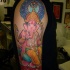 rosa ganesha indu' tatuaggio sul braccio