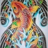 Le tatouage de koï japonaise dorée