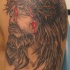 gesu' in sangue sulla croce tatuaggio