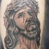 gesu' corona di thornes con sangue inchiostro nero tatuaggio