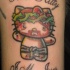 Tatuaje de Hello Kitty y la frase - es mi Jesús